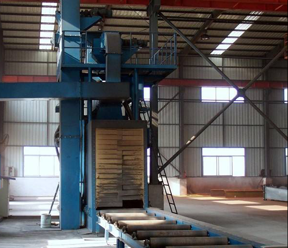 山東鋼構件拋丸清理(lǐ)機